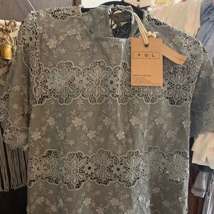 POL Crotched Cut Out Blouse